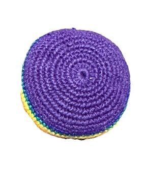 🔥World Footbag Boota Bag Crochet Hacky Purple/Rainbow BNWT🔥